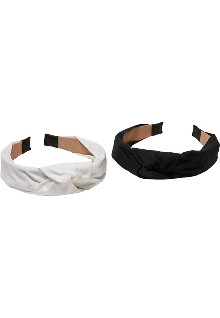 Urban Classics Light Headband Hop Knot Gangstagroup.com Store - black/white Online Hip With Fashion 2-Pack 