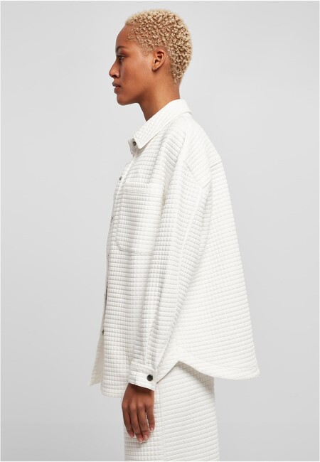 Urban Classics Quilted Hop Sweat Hip Overshirt - - Store Fashion Online white Ladies Gangstagroup.com