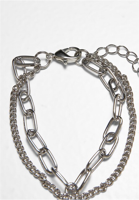 Urban Classics Heart Bracelet Hip Icon Hop Online Fashion silver Layering - Gangstagroup.com Store 