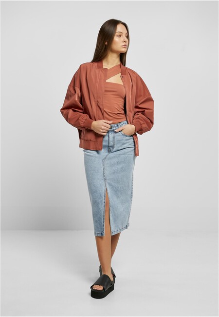 Urban Classics Ladies - Fashion Oversized Gangstagroup.com Hip Jacket Recycled terracotta Hop Store - Bomber Online Light