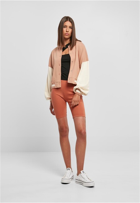 Urban Classics Ladies Oversized Terry Tone Jacket - Store Hop College Fashion 2 Gangstagroup.com Hip - Online amber/whitesand