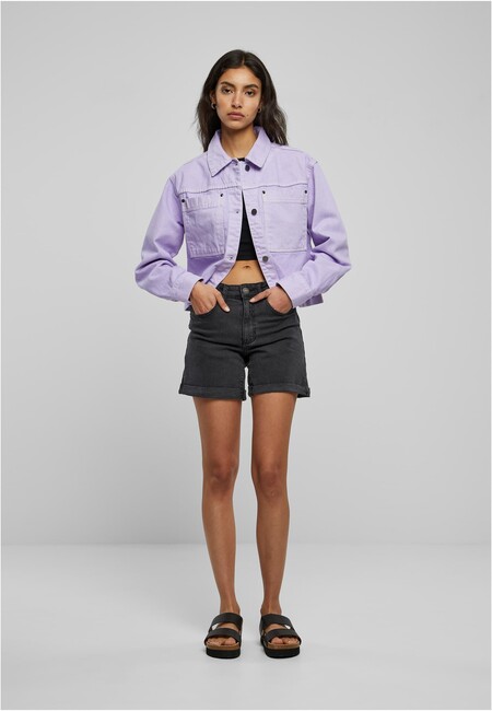 Urban Classics lilac Gangstagroup.com Worker Store - Online Short Ladies Hop - Boxy Fashion Hip Jacket
