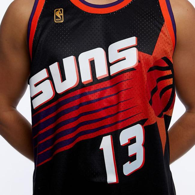  Steve Nash Phoenix Suns Mitchell and Ness Men's Black  Throwback Jesey 3X-Large : Sports & Outdoors