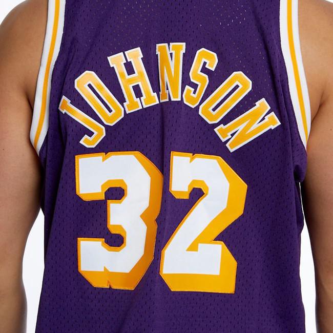 Mitchell & NESS: La Lakers Magic Johnson Jersey S / Purple/Black
