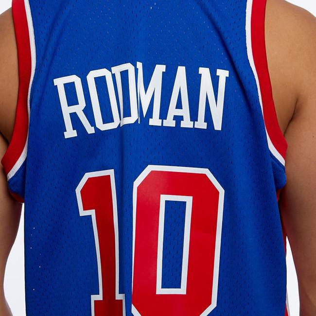 Dennis Rodman, Detroit Pistons Blue jersey #10 - Depop