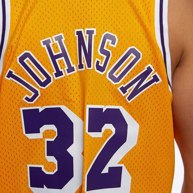 Youth Los Angeles Lakers #32 Magic Johnson Yellow Throwback Stitched NBA  Jersey