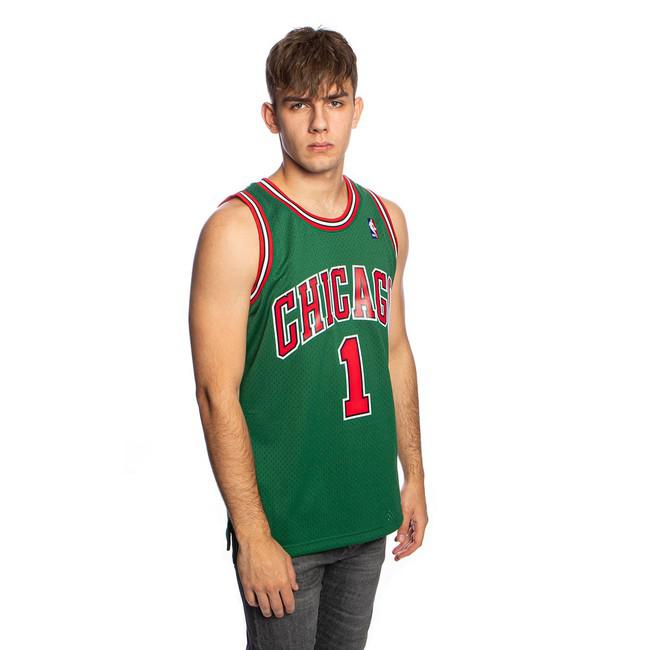T-Shirt Mitchell & Ness Nba Jersey Swingman Monochrome Chicago Bulls  Derrick Rose • shop