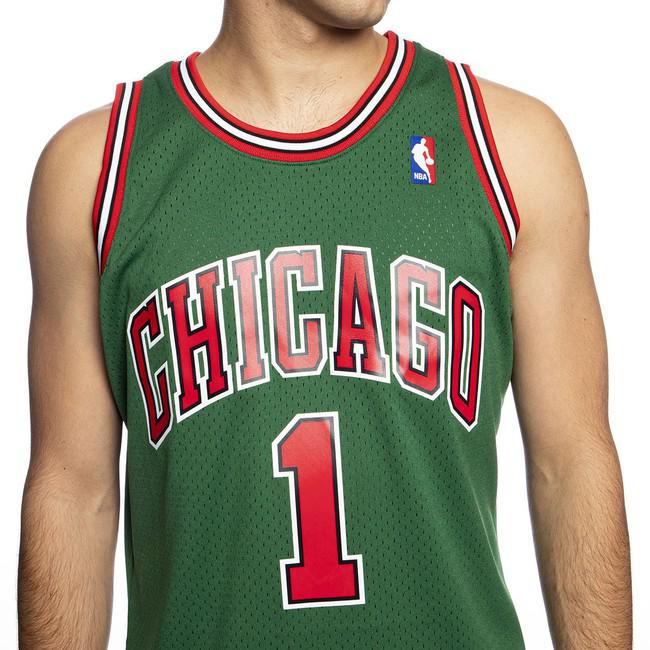 T-Shirt Mitchell & Ness Nba Jersey Swingman Monochrome Chicago Bulls  Derrick Rose • shop
