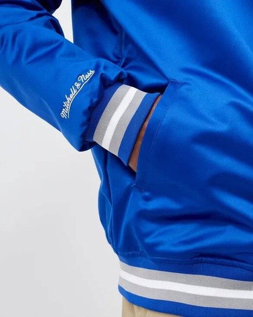 Mitchell & Ness Lightweight Satin Jacket Blue- Mens- Size XXL