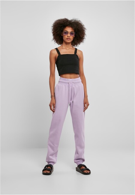 High Ladies Online Gangstagroup.com Store Fashion Organic Urban Waist Sweat - Pants Classics - lilac Hop Hip