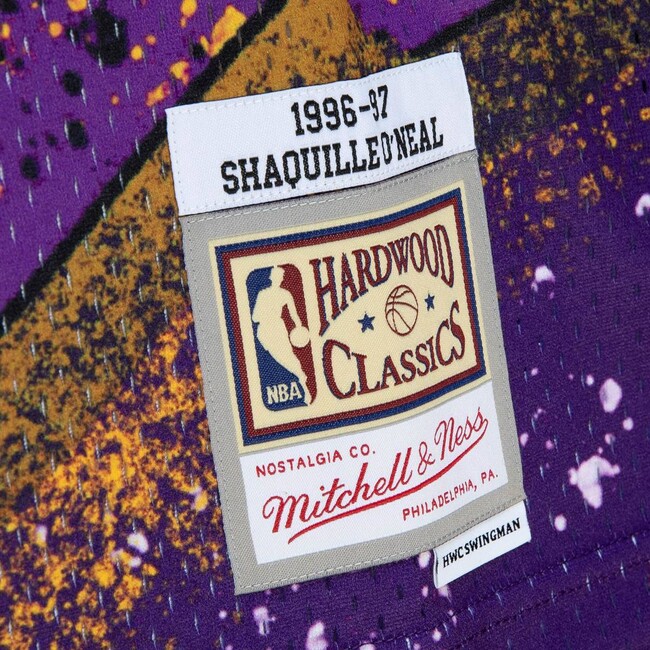 Mitchell & Ness Los Angeles Lakers #34 Shaquille O'Neal Hyper Hoops Swingman  Jersey purple