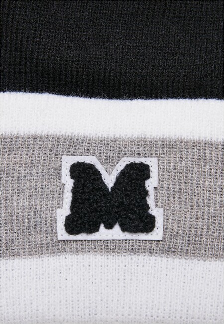 College Scarf Classics Team Beanie Gangstagroup.com and Hip - Urban - Hop Online black/heathergrey/white Package Fashion Store