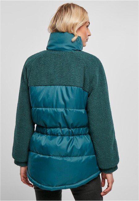Urban Classics Ladies Sherpa - Hop jasper Mix Puffer Jacket Fashion Store Online Hip - Gangstagroup.com