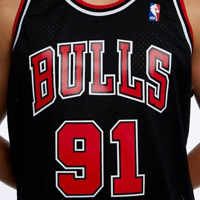 Mitchell & Ness Old English Chicago Bulls Dennis Rodman Basketball Jersey