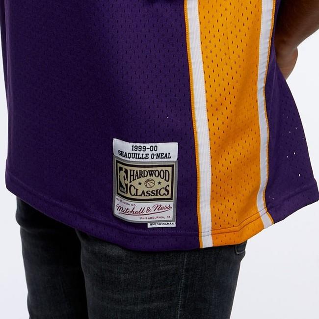  Mitchell & Ness NBA Swingman Jersey Lakers 99-00 Shaquille  O'Neal Purple SM : Sports & Outdoors