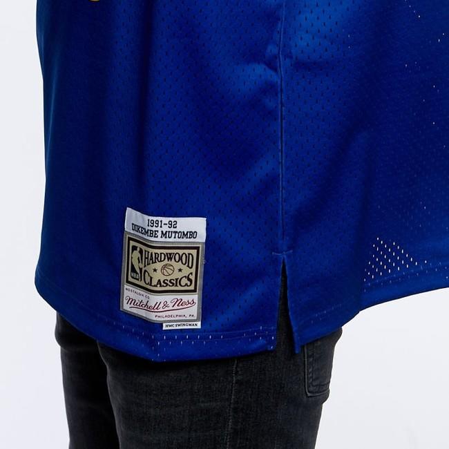 Dikembe Mutombo Denver Nuggets adidas Hardwood Classics Swingman Jersey -  Royal Blue