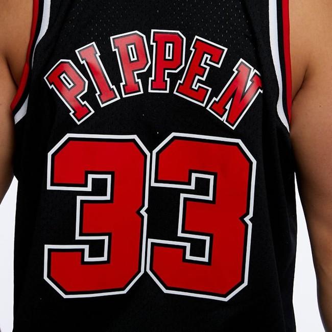 Bulls 33 Scottie Pippen Black NBA Jerseys