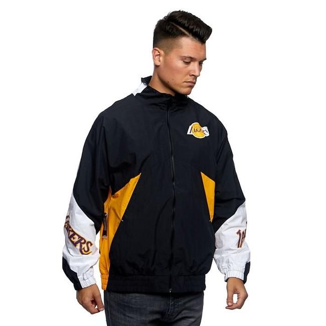mitchell and ness lakers windbreaker