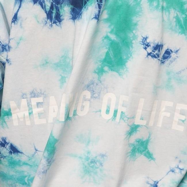 massefylde Cornwall Derivation Cayler & Sons CSBL Meaning Of Life Tie Dye Box Tee white/blue