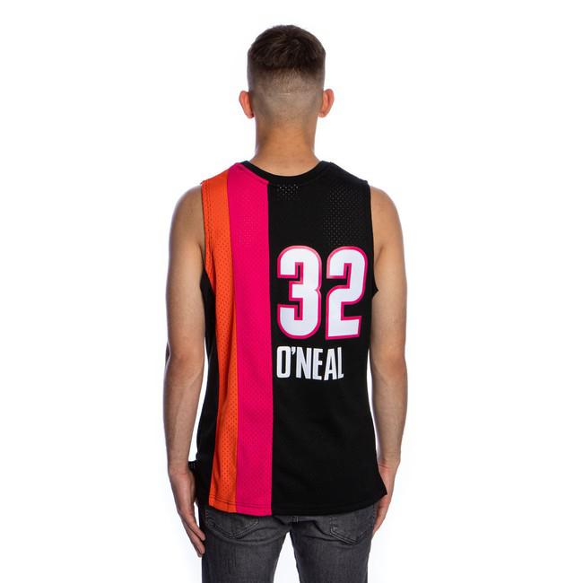 Miami Heat Shaquille O'Neal Mitchell & Ness NBA Jersey L Large #32 Fade  Away NWT