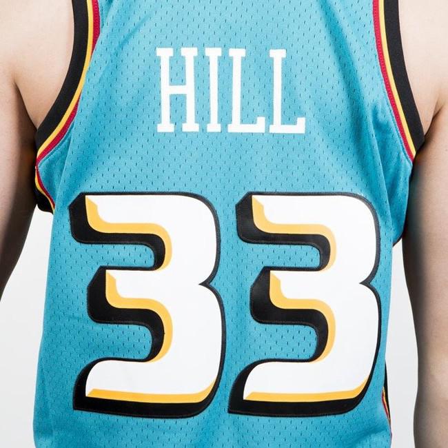 Mitchell Ness Men's Size Medium Detroit Pistons Grant Hill # 33 Jersey In  Green