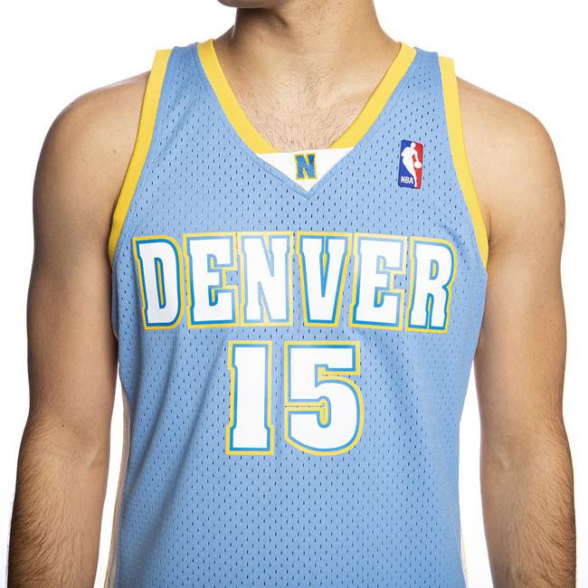  Mitchell & Ness Carmelo Anthony 15 Denver Nuggets Replica  Swingman NBA Jersey HWC Basketball Trikot Blue : Sports & Outdoors