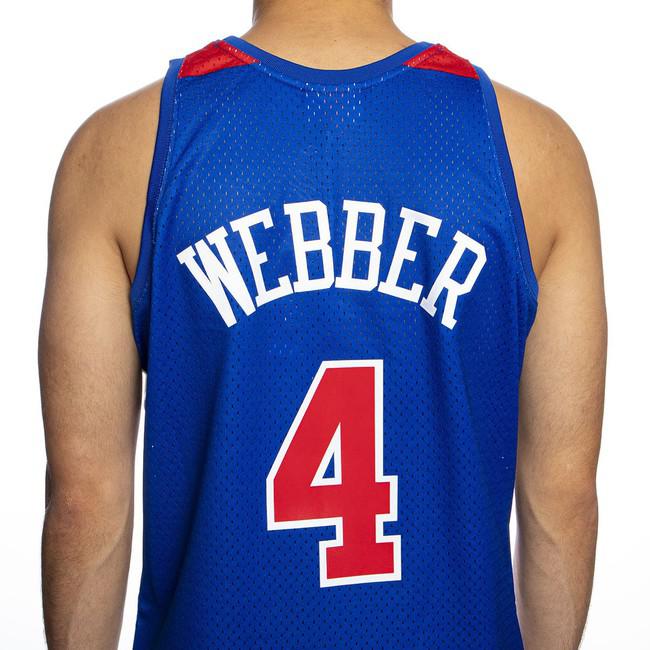 Mitchell & Ness Washington Bullets #4 Chris Webber royal/red Swingman Jersey