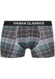 Urban Classics Organic Boxer Shorts 5-Pack plaidaop+jasper+cherry+blk+blk