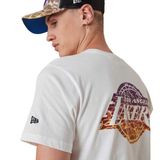 Men´s T-shirt New Era NBA Team Water Print LA Lakers T-shirt White