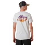 Men´s T-shirt New Era NBA Team Water Print LA Lakers T-shirt White