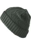 Urban Classics Beanie Cable Flap charcoal