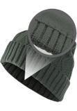 Urban Classics Beanie Cable Flap charcoal