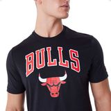 Men´s T-shirt New Era NBA Team Chicago Bulls Regular T-shirt Black