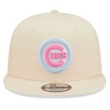 New Era 9FIFTY MLB Pastel Patch Chicago Cubs Cream Beige snapback cap