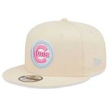 New Era 9FIFTY MLB Pastel Patch Chicago Cubs Cream Beige snapback cap