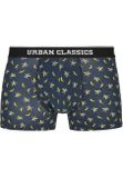 Urban Classics Boxer Shorts 5-Pack ban.aop+brand.aop+cha+blk+wht