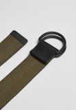 Urban Classics Easy D-Ring Belt 2-Pack black/olive+white/pepple