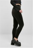 Urban Classics Ladies High Waist Rib Velvet Leggings black