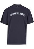 Urban Classics UC College Logo Tall Tee navy