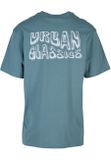 Urban Classics UC Shiny Logo Tall Tee dusty blue