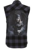 Brandit Ozzy Checkshirt Sleeveless black/grey