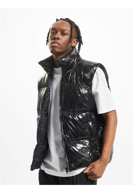 DEF Shiny Puffer vest black - Gangstagroup.com - Online Hip Hop Fashion ...