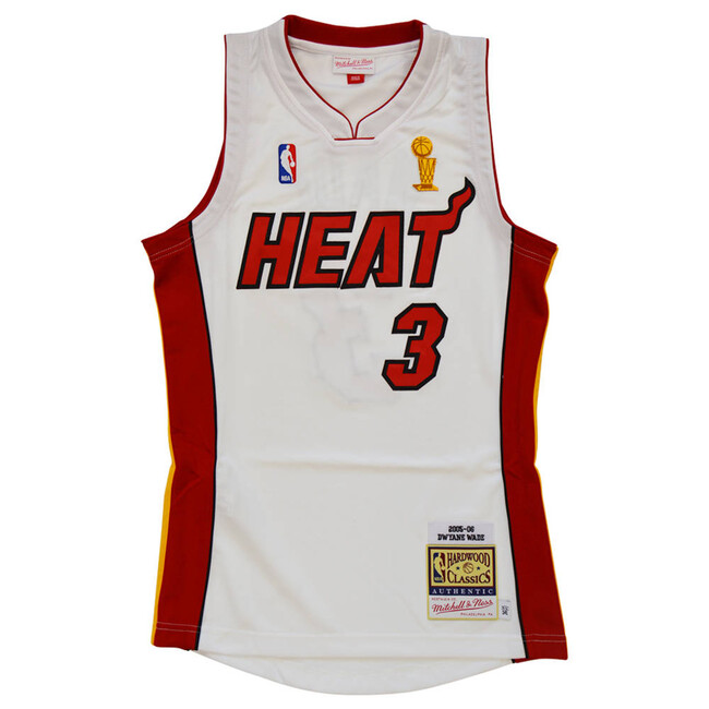 Jersey Mitchell & Ness Miami Heat #3 Dwyne Wade Authentic Road