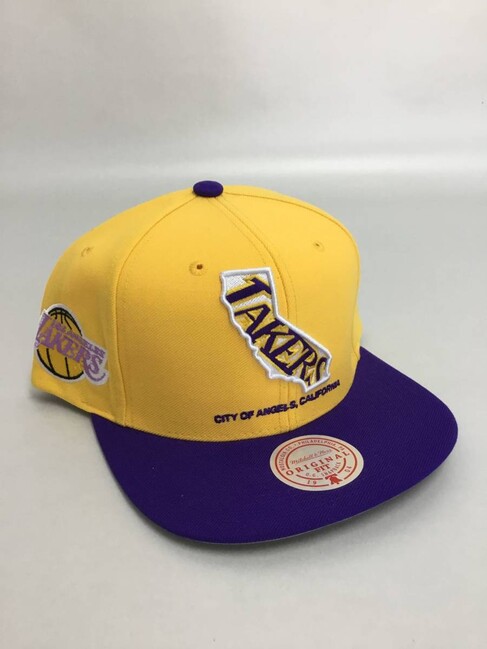 Mitchell & Ness cap snapback Los Angeles Lakers Team Insider Snapback  yellow/purple