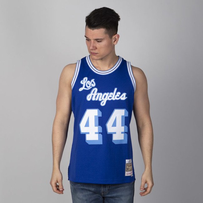 Mitchell & Ness All Over West Mens Swingman Jersey (White)
