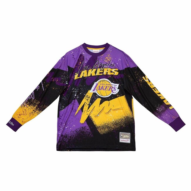 Los Angeles Lakers Heather Purple Climalite Practice Long Sleeve Shirt by  Adidas on Sale