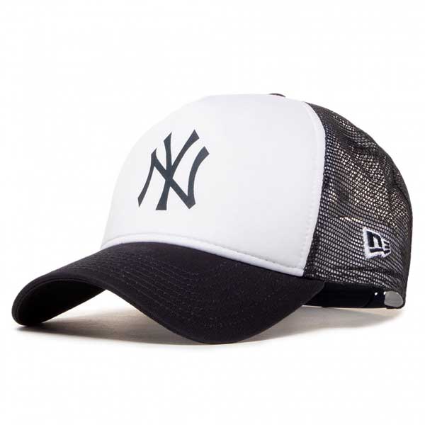 New York Yankees Team Colour White A-Frame Trucker Cap