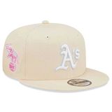 New Era 9FIFTY MLB Pastel Patch Oakland Athletics Cream Beige snapback cap