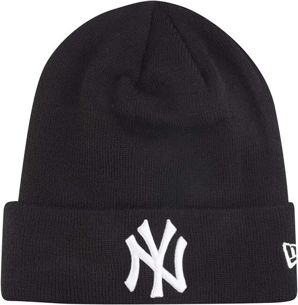 NEW ERA MLB essential cuff knit NEYYAN NY Black White