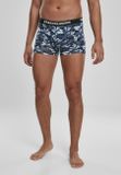 Urban Classics Boxer Shorts 3-Pack blue camo/orange camo/black